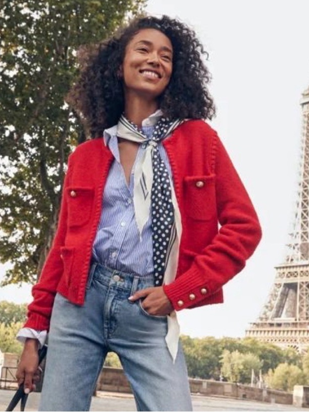 Odette Sweater Lady Jacket in Red